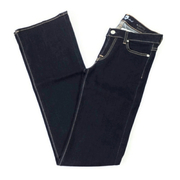 7 For All Mankind The Skinny Boot Dark Wash Bootcut Denim Jeans Womens 27 NWOT - Picture 5 of 12